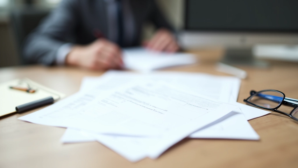 Formulaires URSSAF et documents administratifs sur un bureau organisé