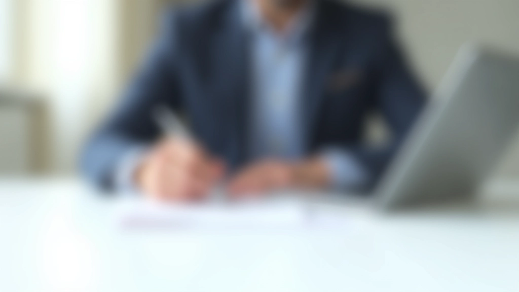 Personne tenant un stylo sur un document de calcul financier, bureau lumineux